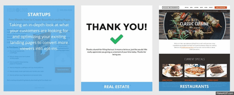landing page